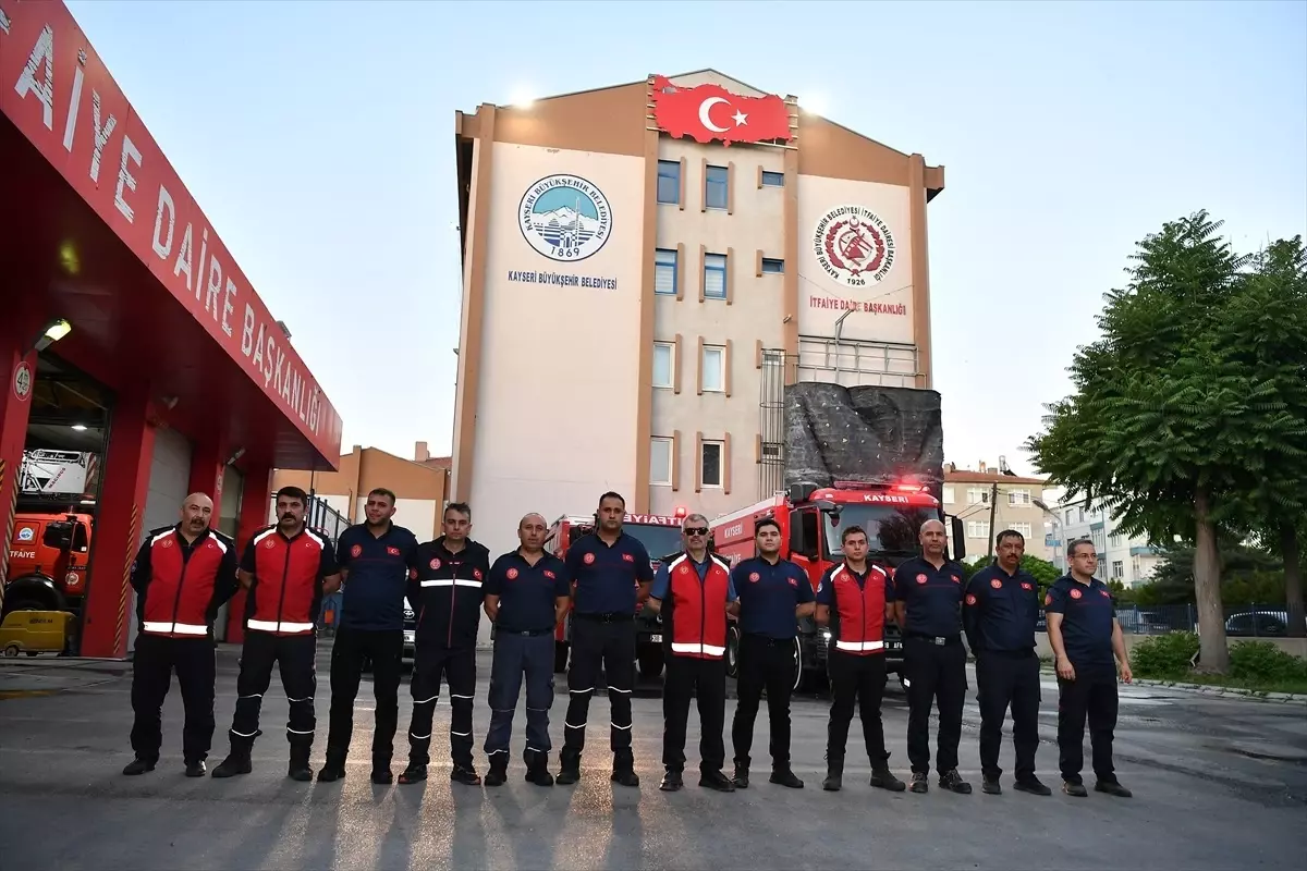 Kayseri\'den Manisa\'ya Yangın Yardımı