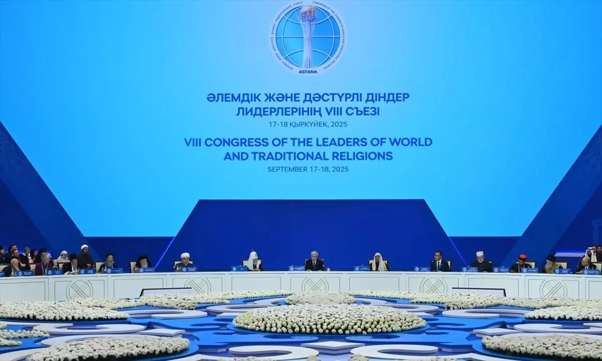Dinlerin Liderleri Kongresi Astana\'da Başladı