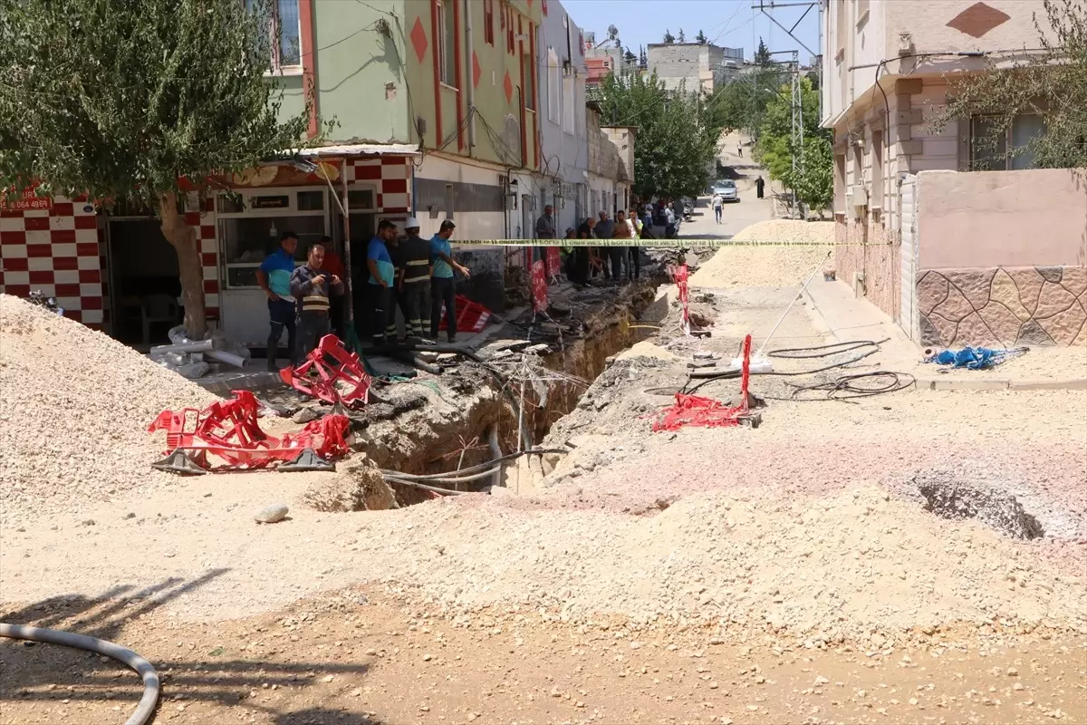 Kilis\'te Doğal Gaz Borusu Sızıntısı Yangın Çıkardı