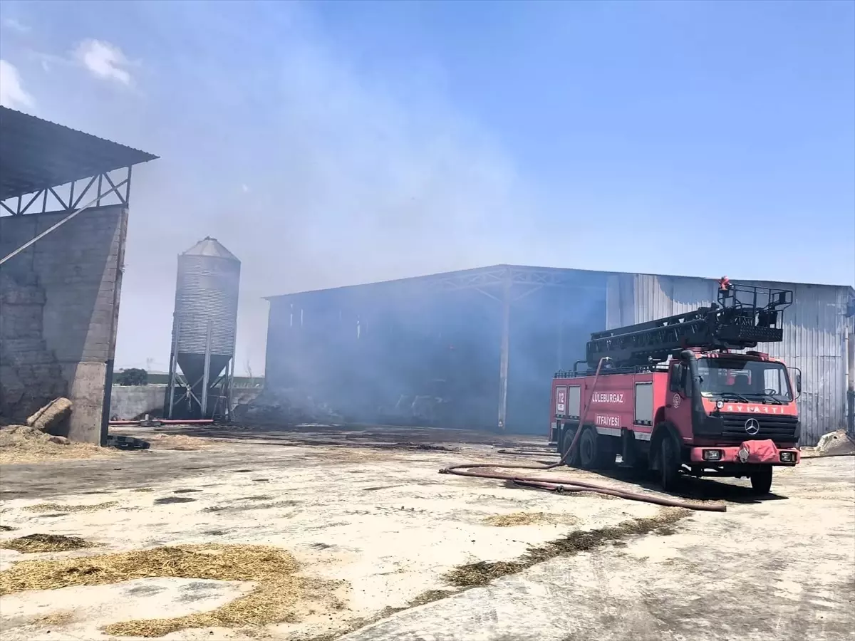 Kırklareli\'nde Hayvan Çiftliğinde Yangın