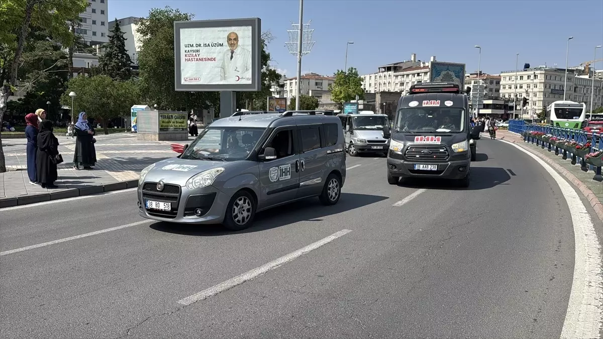 Kayseri\'den Gazze Yürüyüşü\'ne Destek