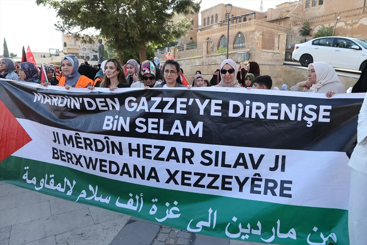 Mardin\'de Gazze\'ye Destek Gösterisi