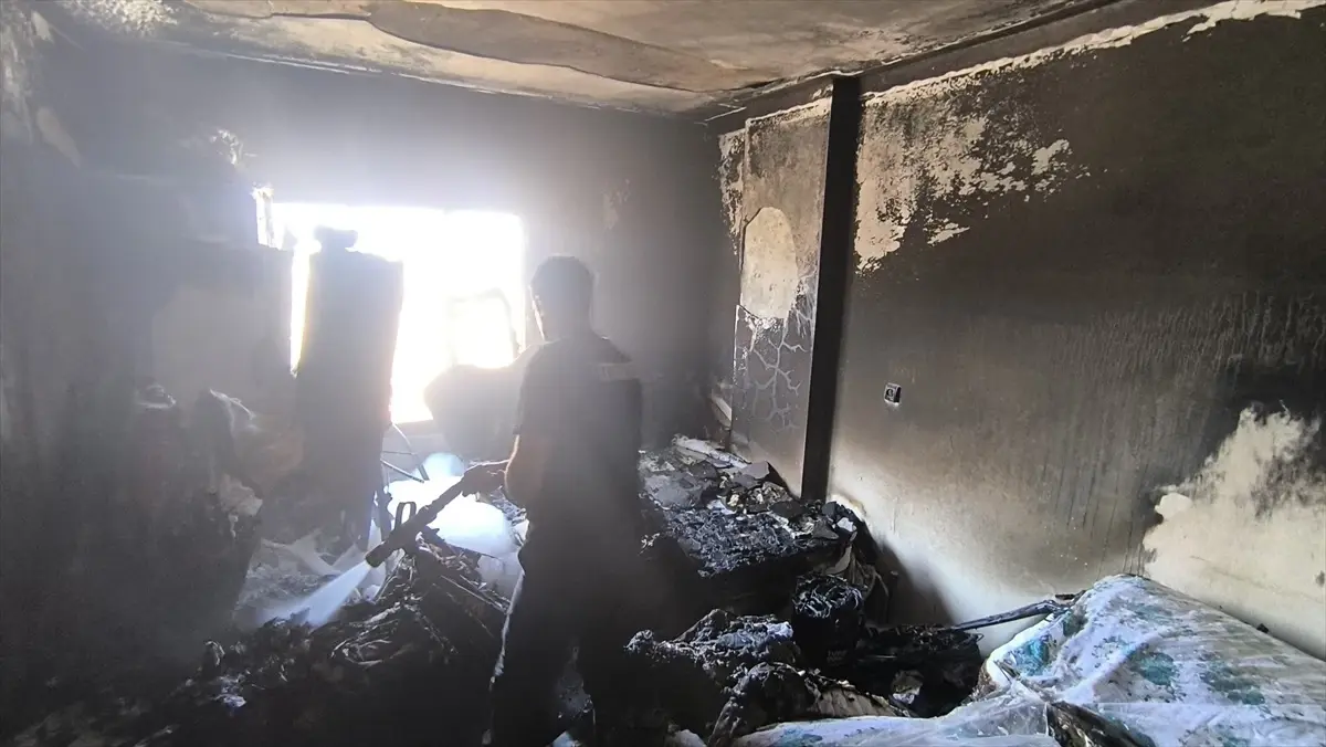 Nusaybin\'de Yangın: 1 Kişi Hastaneye Kaldırıldı