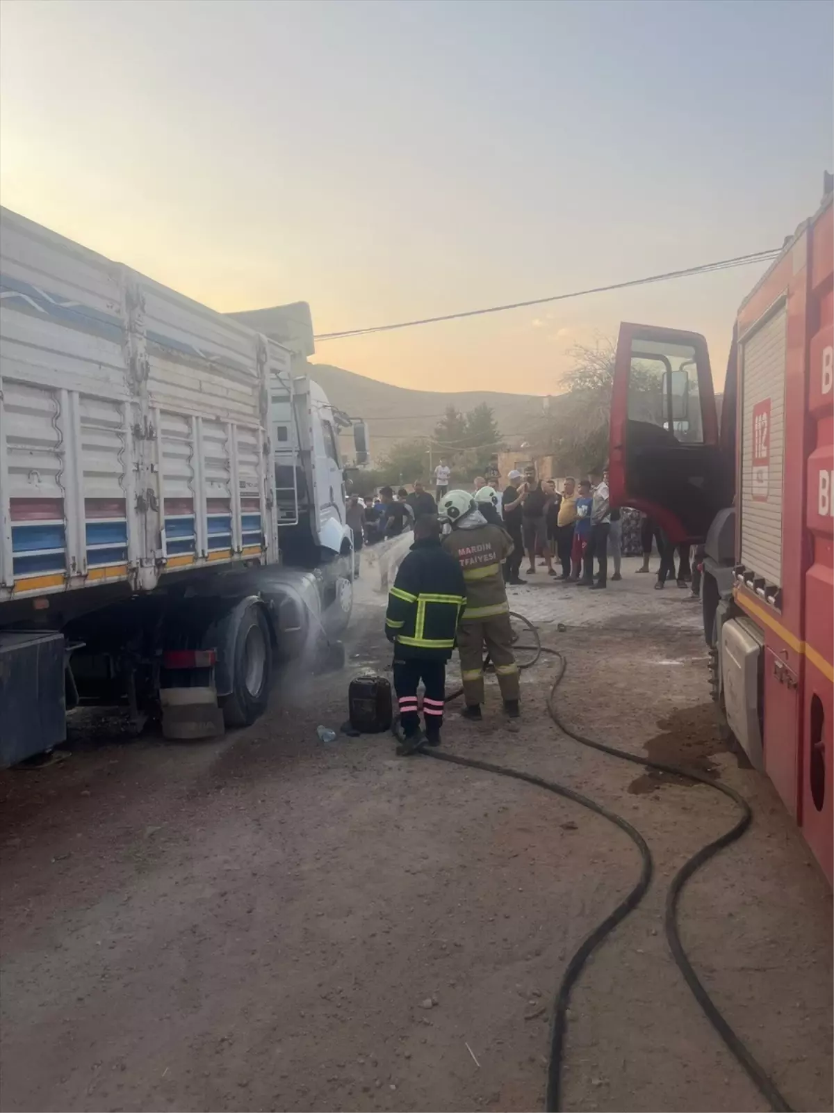 Mardin\'de tırın yakıt deposunda patlama! 7 kişi yaralandı