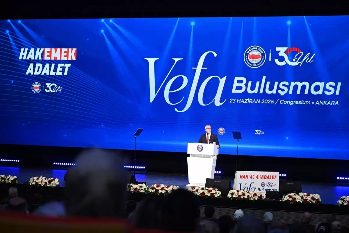 Memur-Sen 30. Yıl Vefa Buluşması programı Açıklaması