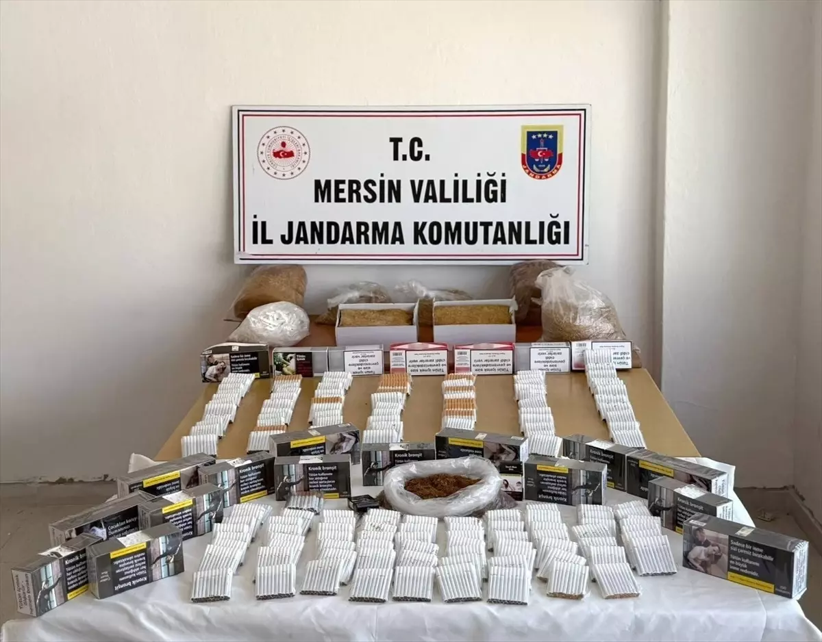 Mersin\'de Kaçak Sigara Operasyonu