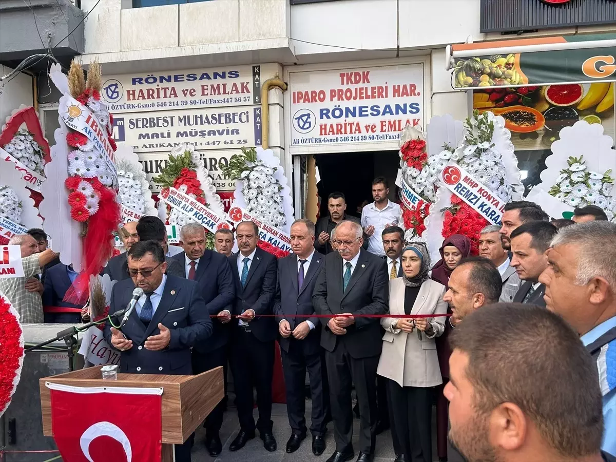 MHP Genel Başkan Yardımcısı Kalaycı, partisinin Çumra ilçe teşkilat binasının açılışına katıldı