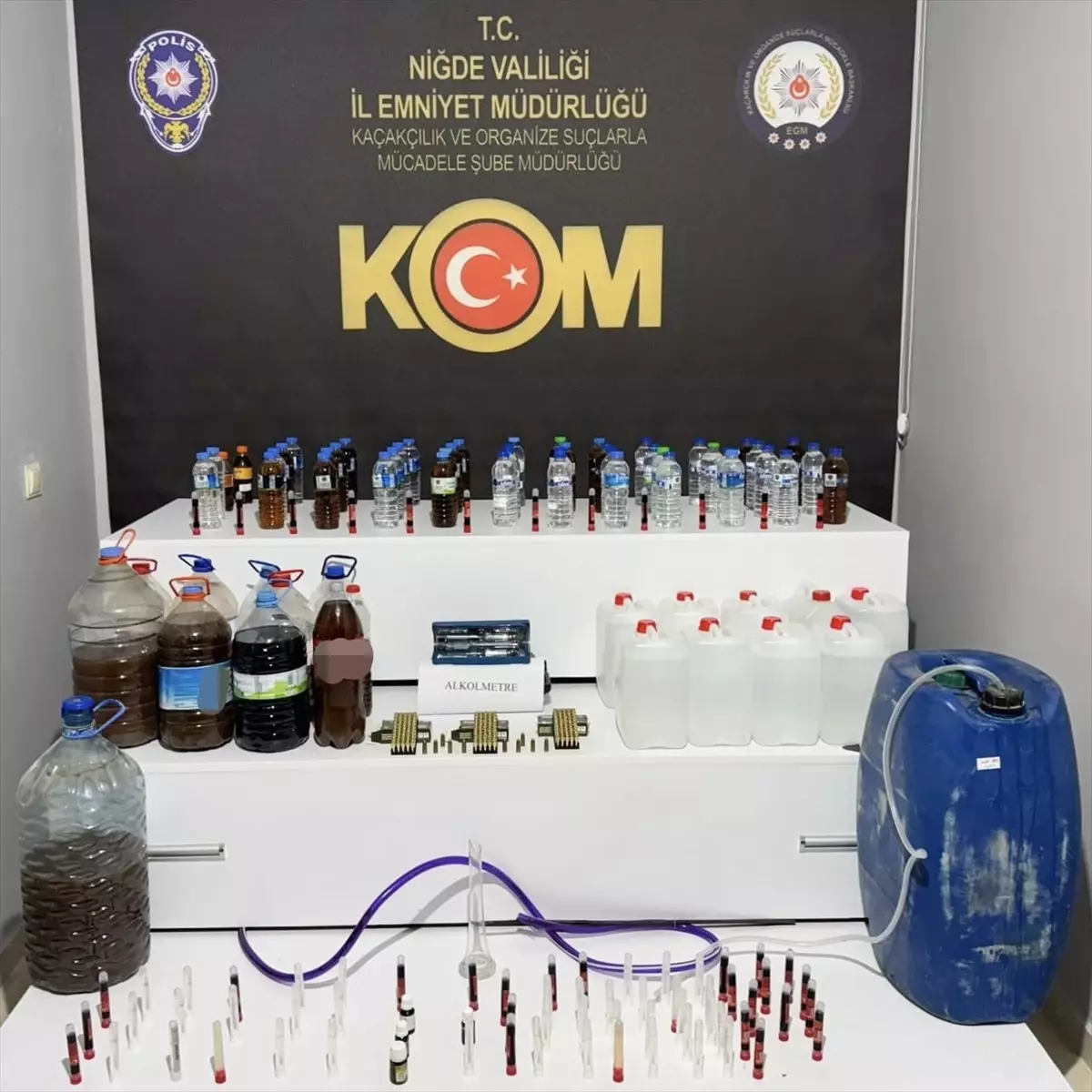 Niğde\'de Sahte İçki Operasyonu