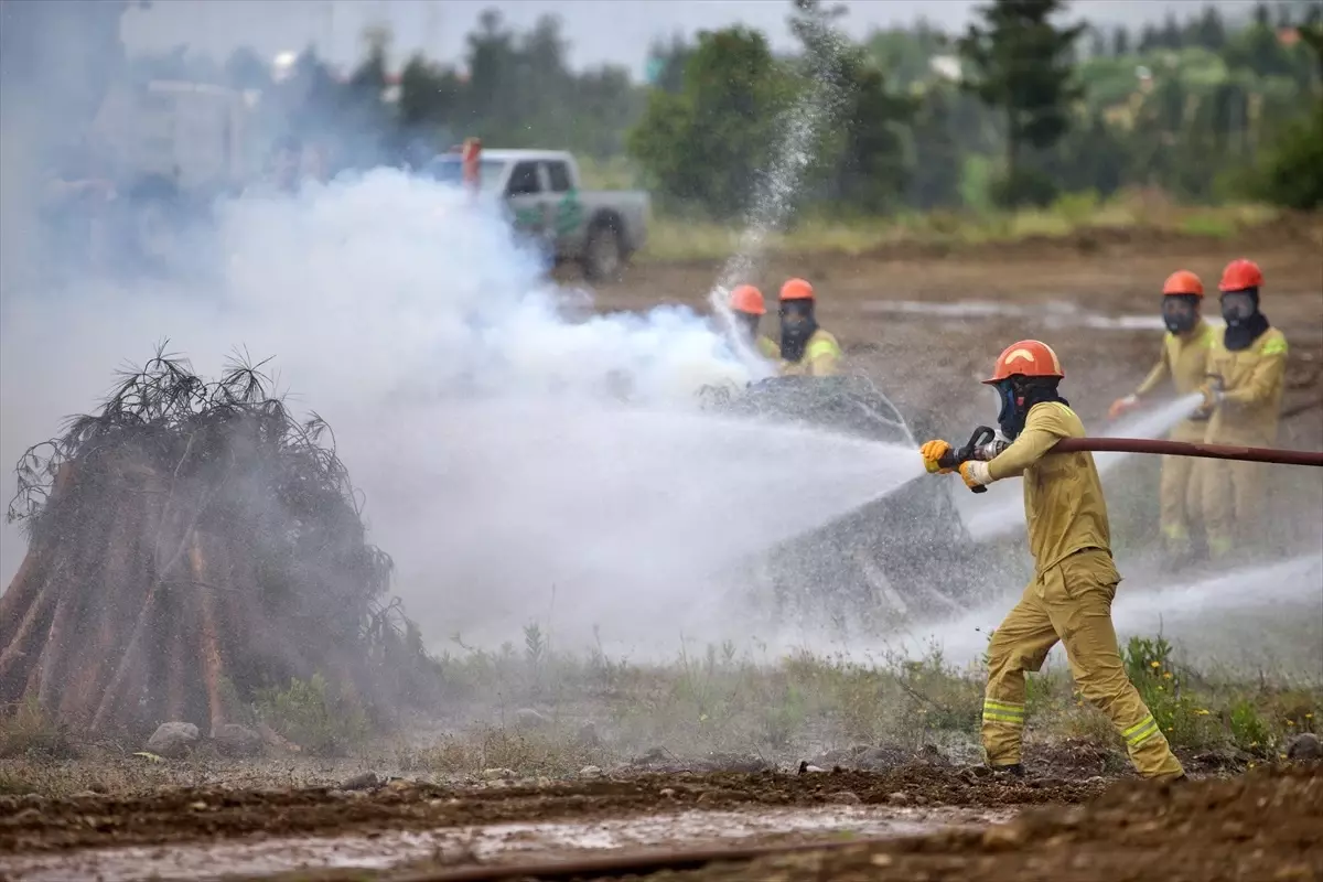 Osmaniye\'de Orman Yangını Tatbikatı Düzenlendi
