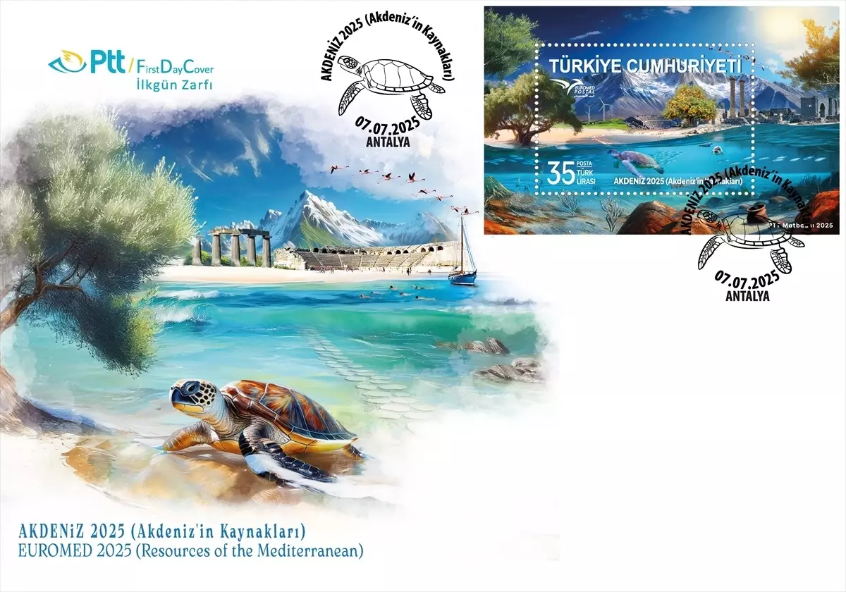 PTT\'den Akdeniz 2025 Temalı Anma Pulu