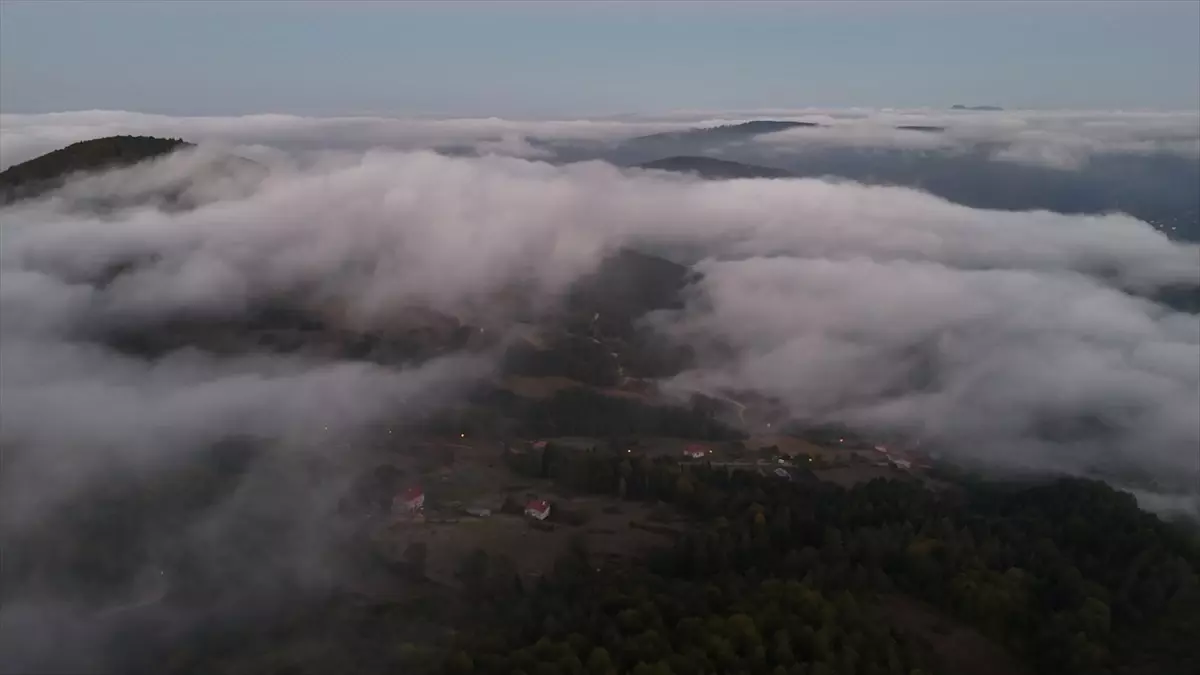 Alaçam\'da Muhteşem Sis Denizi