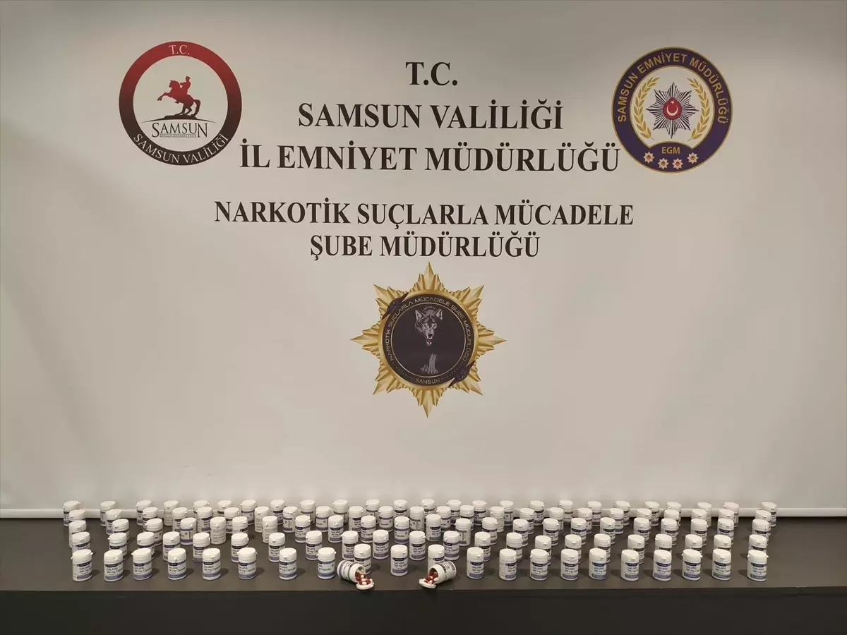 Samsun\'da Uyuşturucu Operasyonu: 7336 Hap Ele Geçirildi