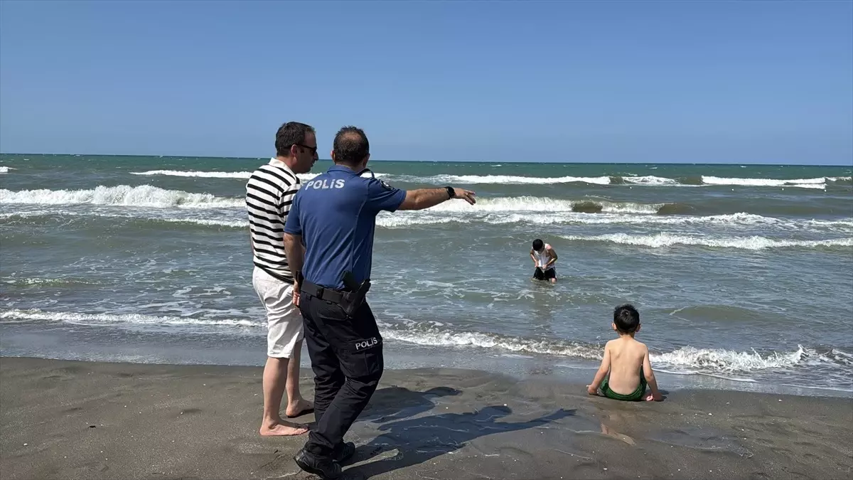 Samsun\'da Denize Girilmemesi Uyarısı