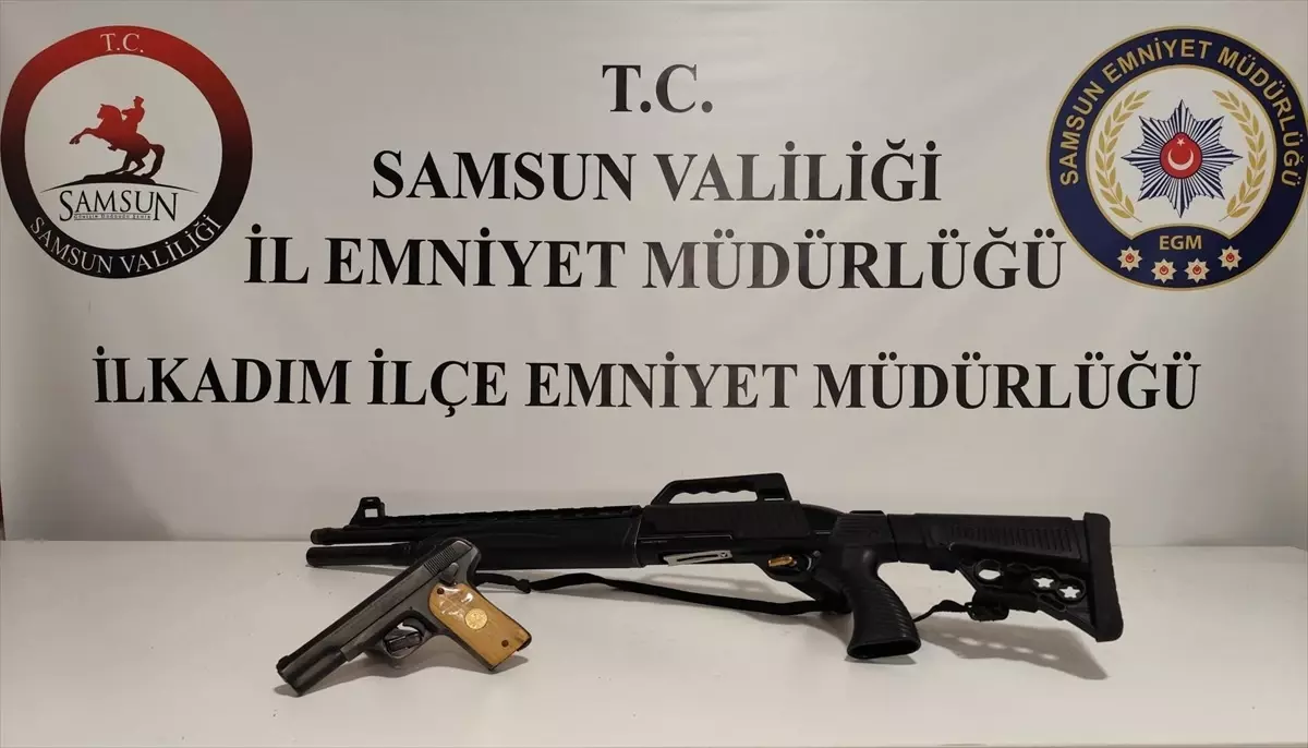 Samsun\'da Ruhsatsız Silah Operasyonu