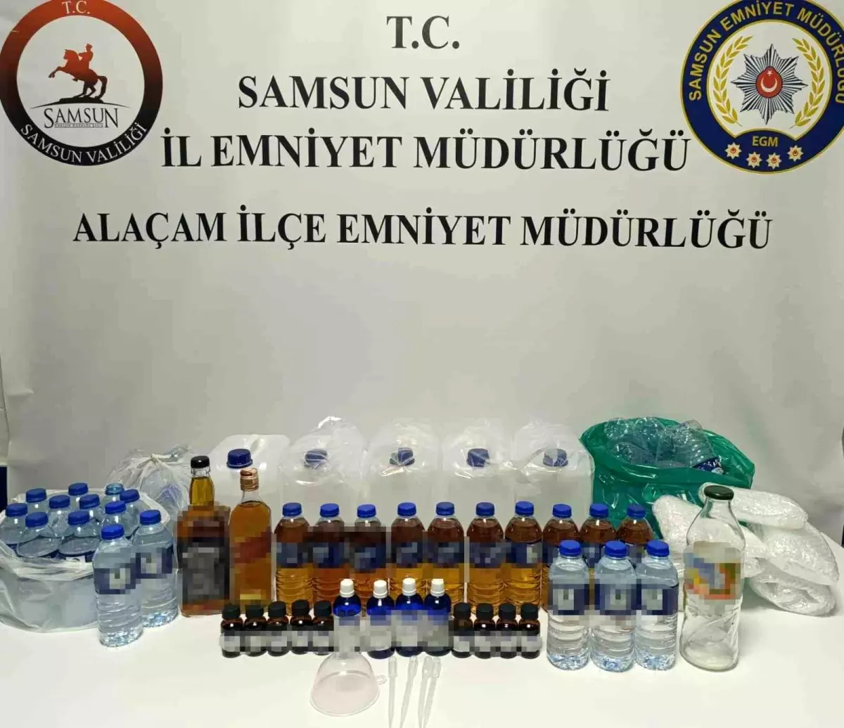 Samsun\'da Sahte İçki Operasyonu