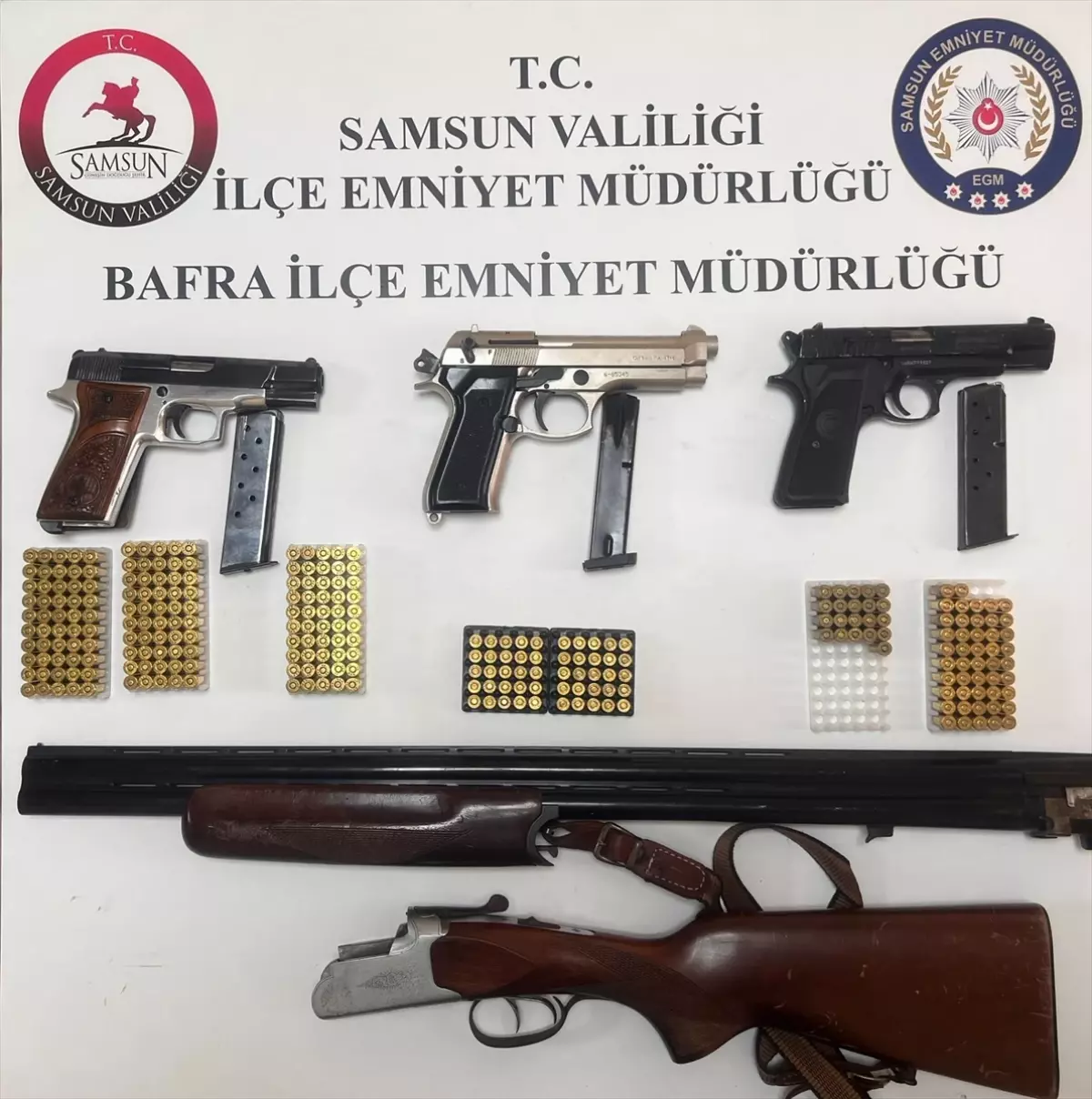 Bafra\'da Silah Kaçakçılığı Operasyonu