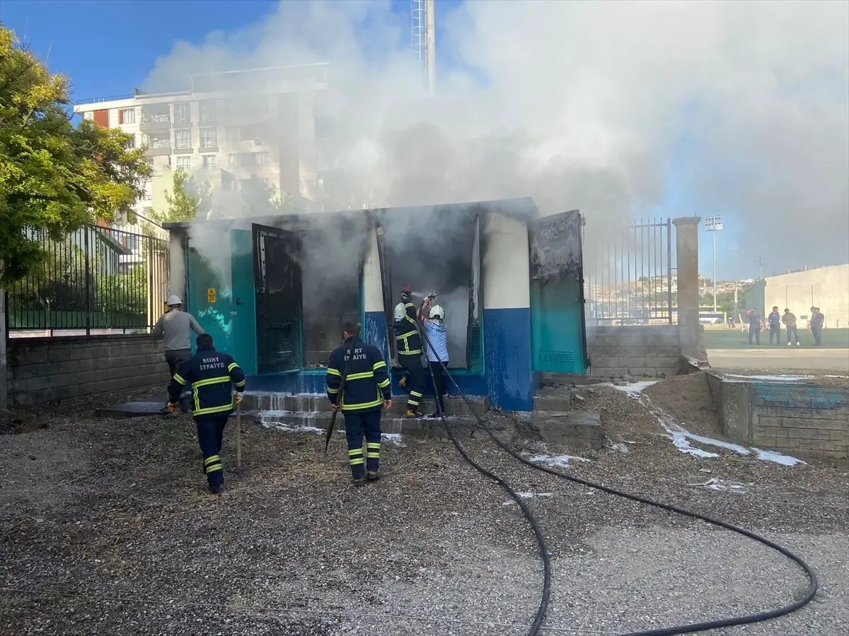 Siirt\'te Elektrik Trafo Yangını