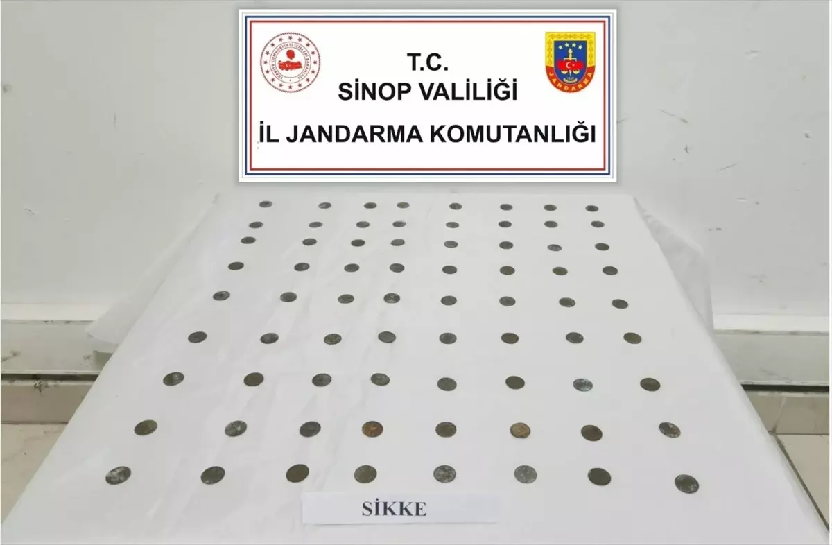 Sinop\'ta Kaçakçılık Operasyonu: 72 Sikke Ele Geçirildi