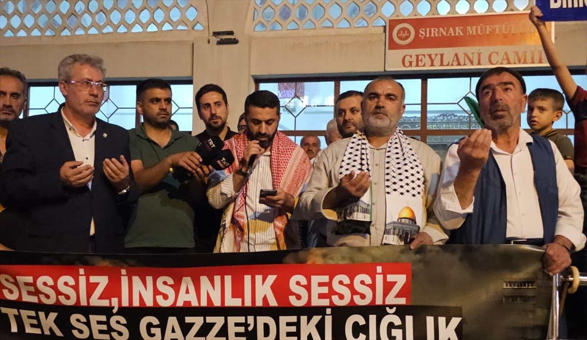 Şırnak\'ta Filistin\'e Destek Gösterisi