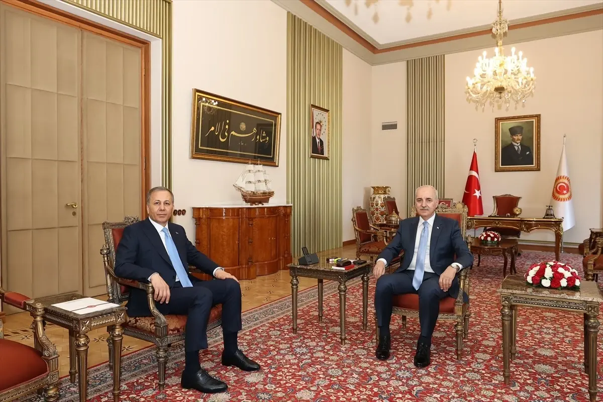 Kurtulmuş ve Yerlikaya Görüştü