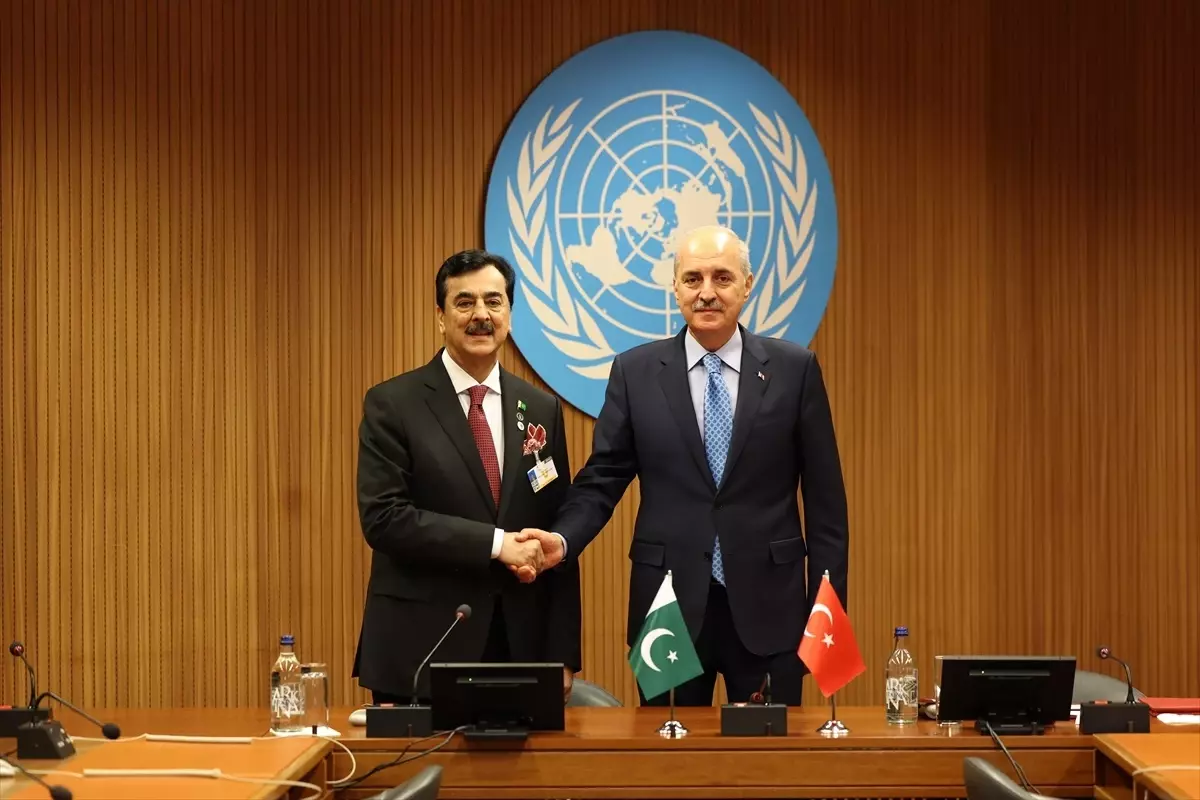 TBMM Başkanı Kurtulmuş, Pakistan Parlamentosu Senato Başkanı Gilani ile görüştü Açıklaması