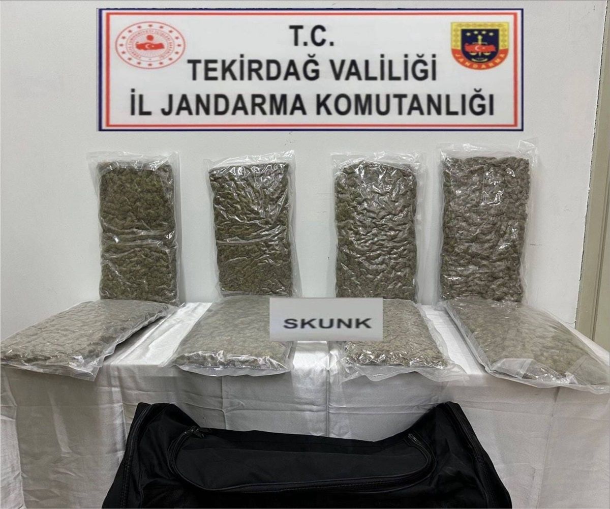 Tekirdağ\'da 12 kg Uyuşturucu Ele Ge geçirildi