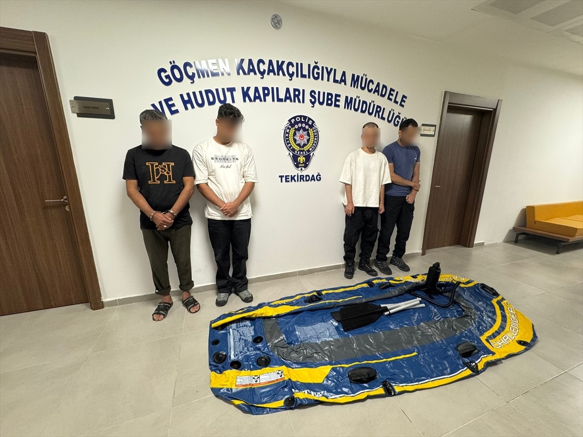 Tekirdağ\'da 15 Düzensiz Göçmen Yakalandı