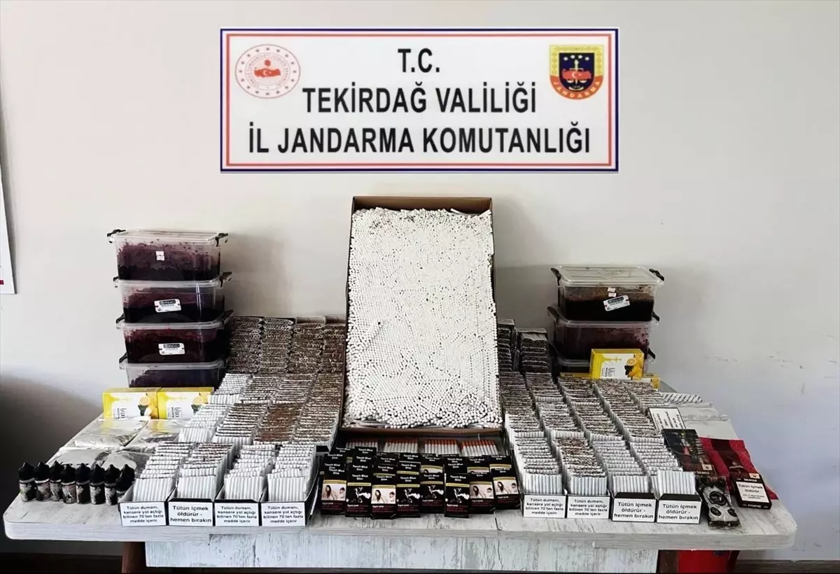 Tekirdağ\'da 162 Bin Makaron Ele Geçirildi