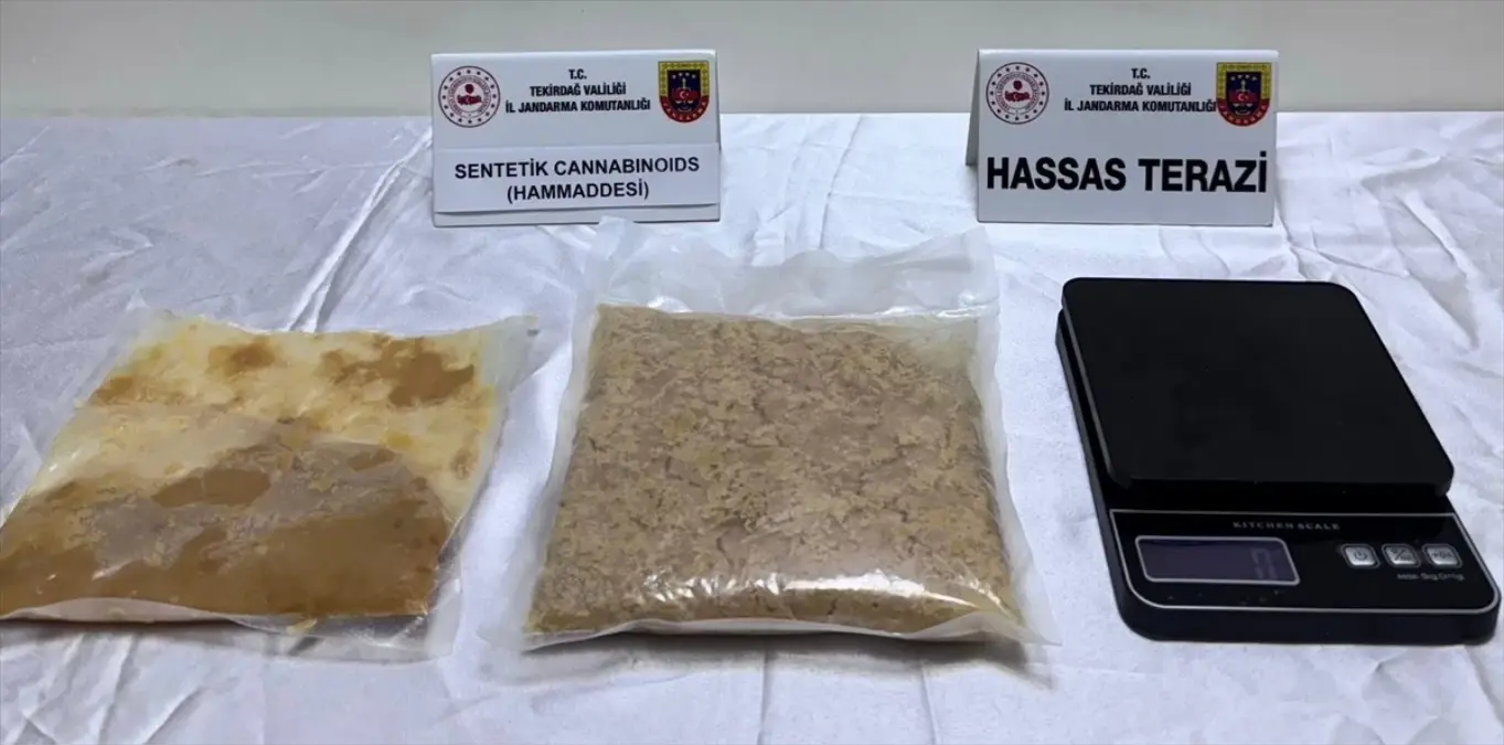 Tekirdağ\'da Uyuşturucu Operasyonu: 1 Kilo 36 Gram Ele Geçirildi
