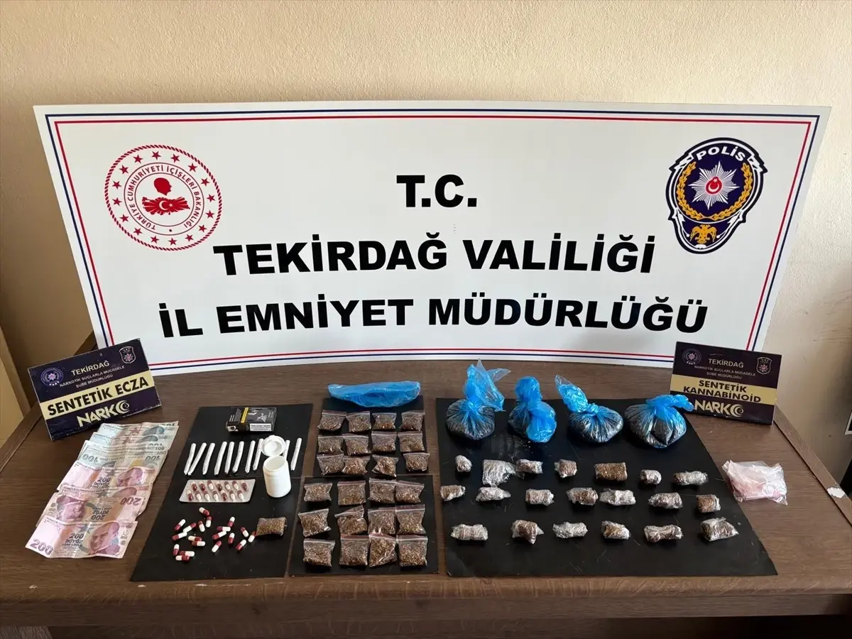 Tekirdağ\'da Uyuşturucu Operasyonu: 2 Tutuklama