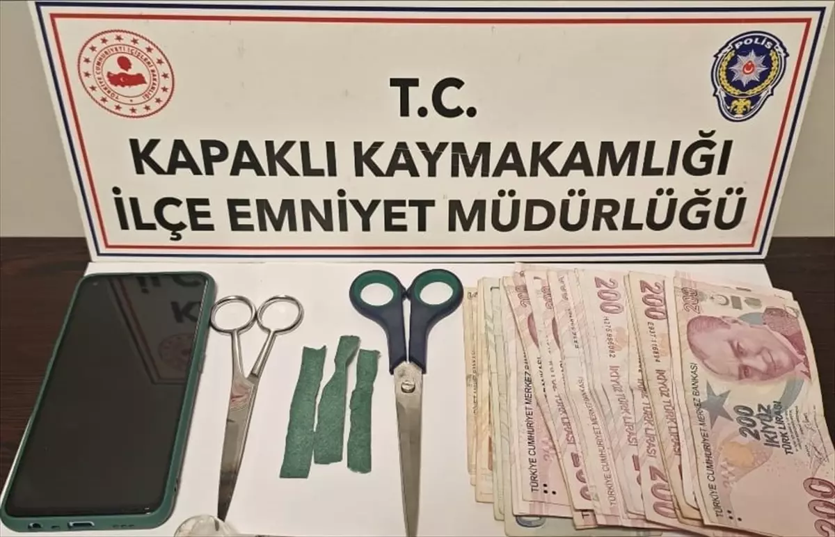 Kapaklı\'da Uyuşturucu Operasyonu: Bir Tutuklama