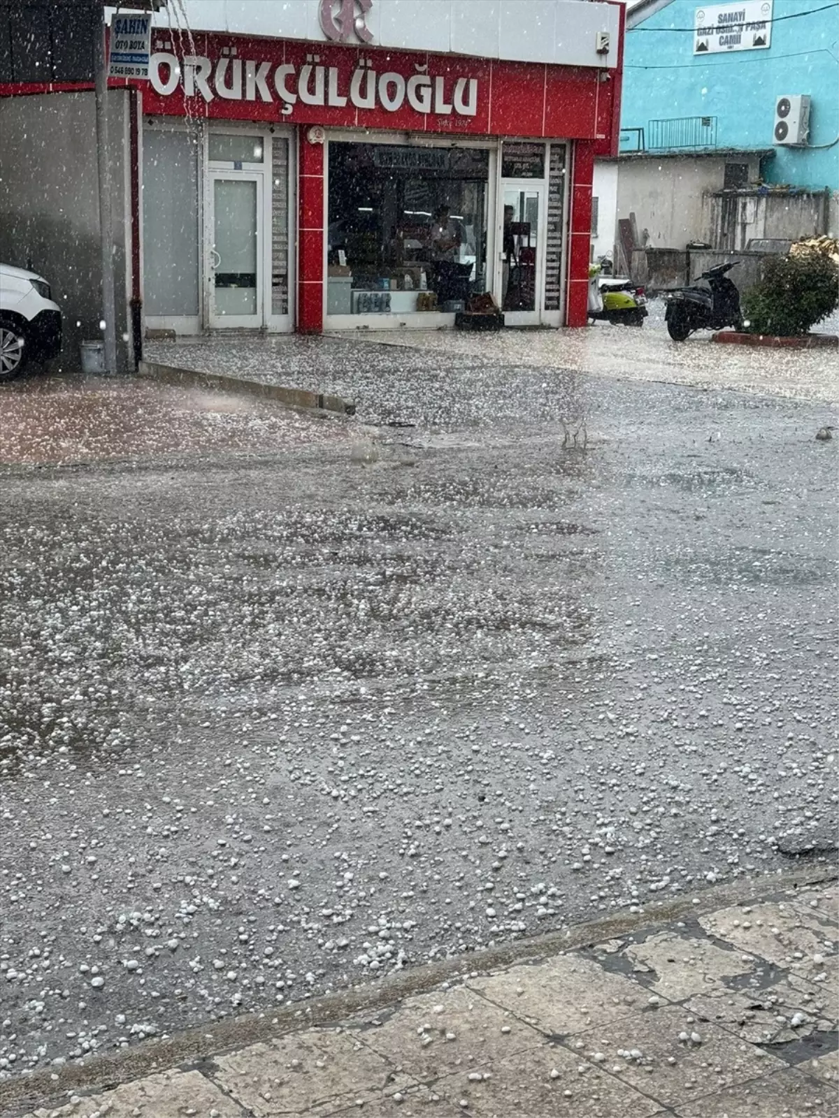 Tokat\'ta Dolu ve Sağanak Yağış