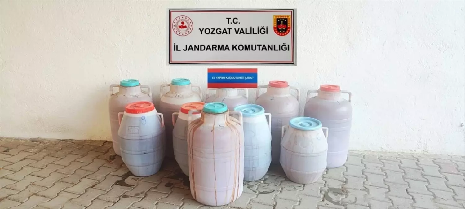 Sorgun\'da Sahte Alkol Üreticisi Gözaltına Alındı