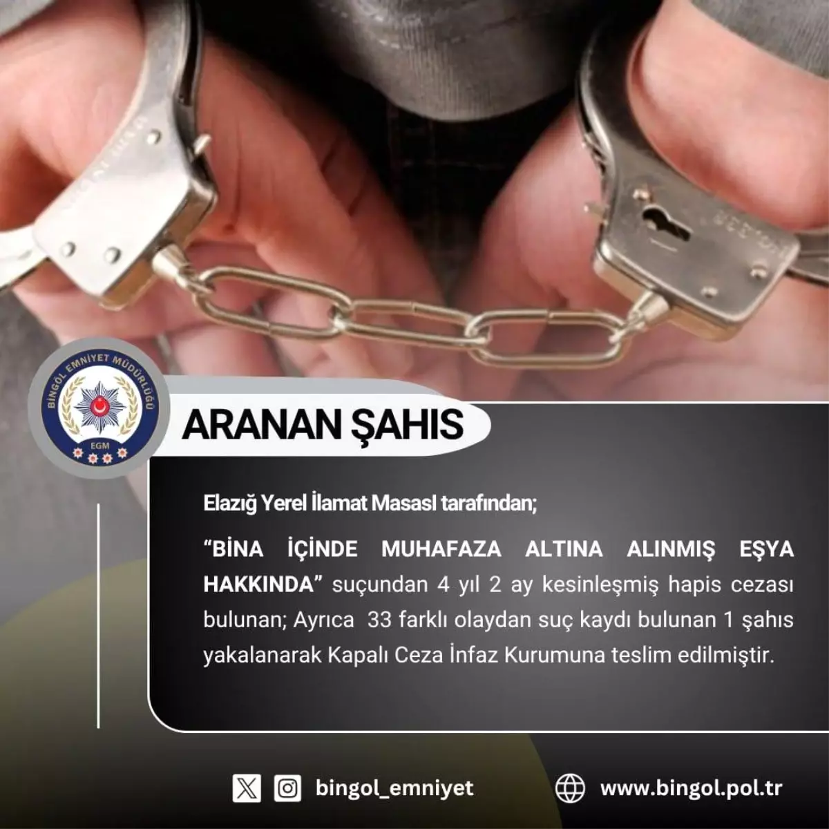 Bingöl\'de Aranan 3 Şüpheli Yakalandı