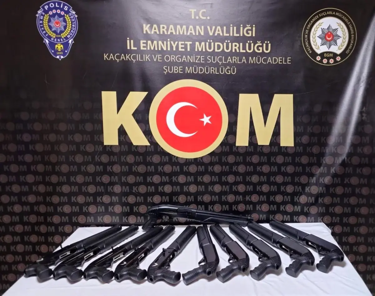 Karaman\'da Uyuşturucu ve Silah Operasyonu