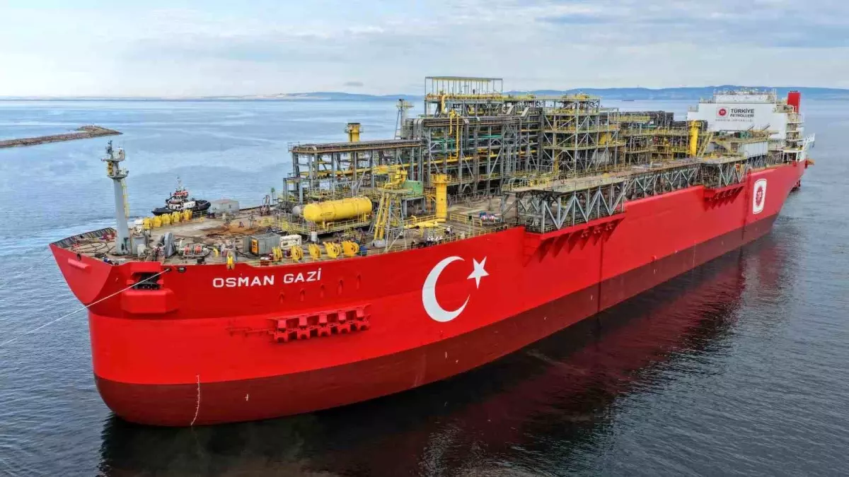 Türkiye\'nin ilk yüzer üretim platformu "Osman Gazi" doğal gaz üretimini iki katına çıkaracak