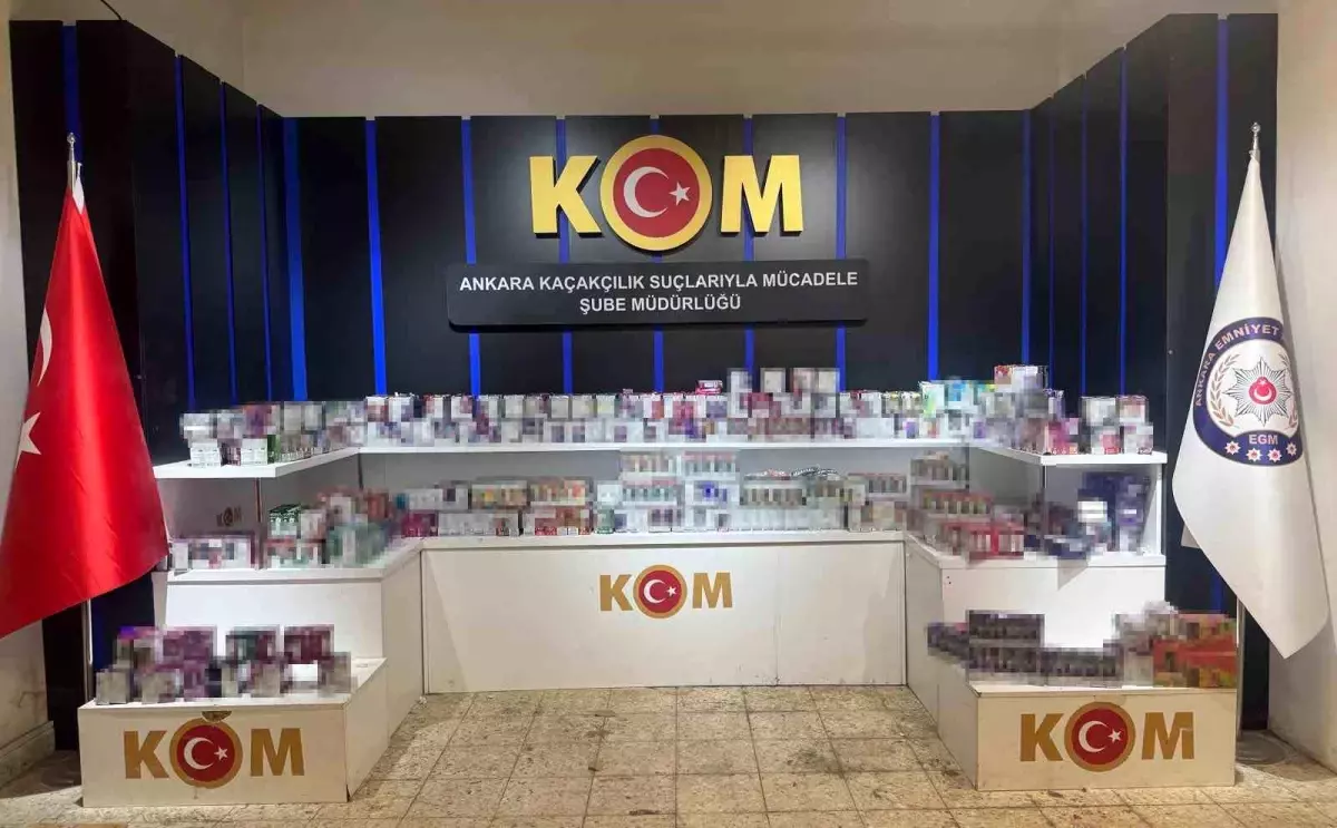 Ankara\'da 3 Milyonluk Kaçak Sigara Operasyonu