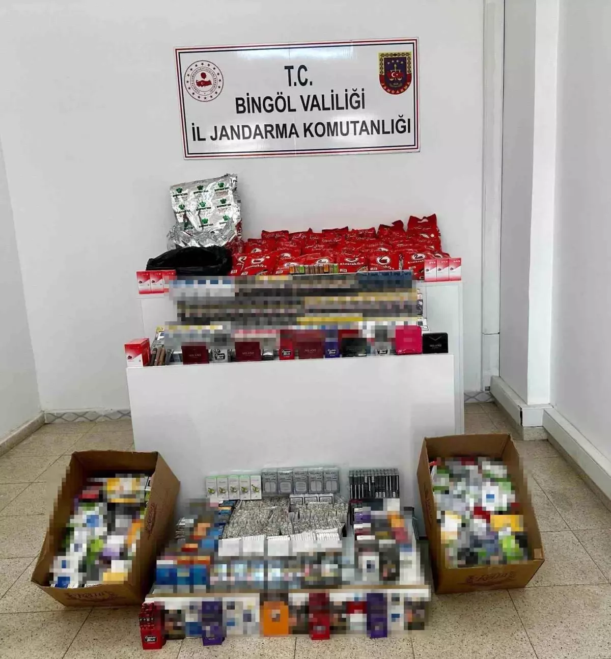 Bingöl\'de Kaçak Sigara Operasyonu