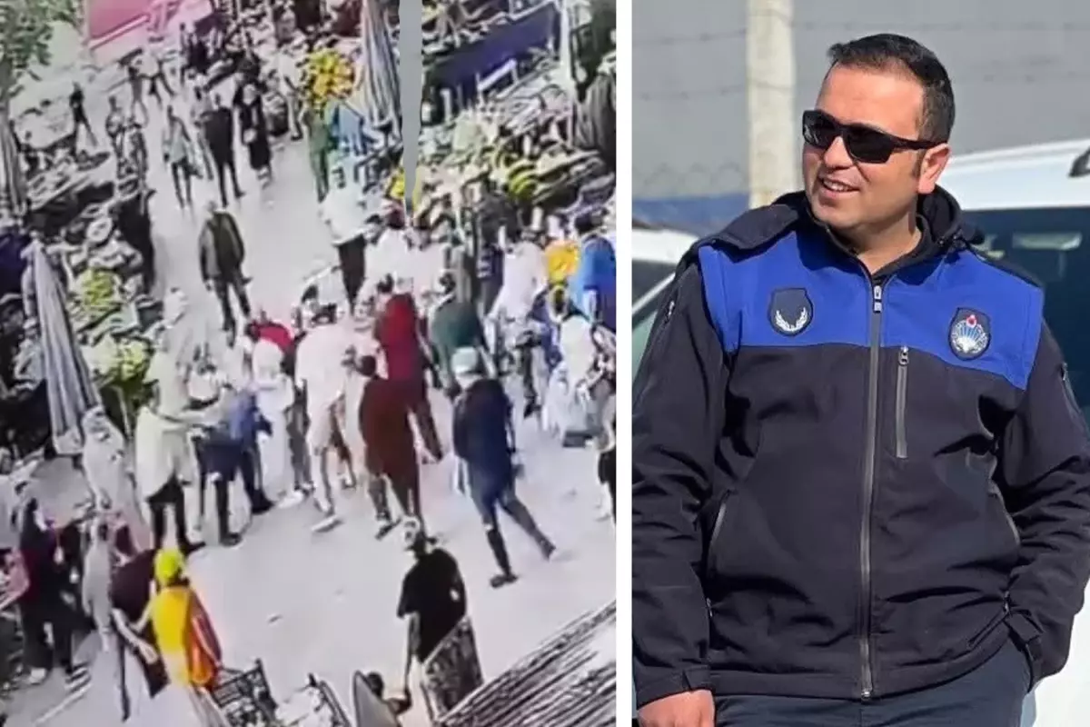 Zabıta memuru, tartıştığı pazarcı esnafı tarafından feci şekilde darbedildi