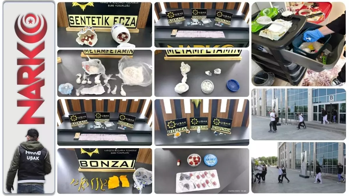 Uşak\'ta Uyuşturucu Operasyonu
