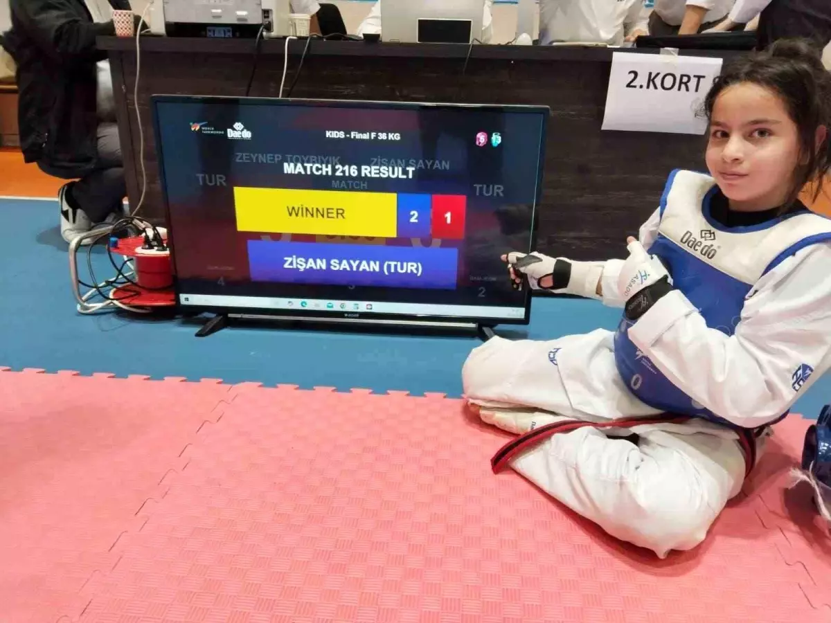Zişan Sayan Kayseri TaeKwonDo Şampiyonu Oldu