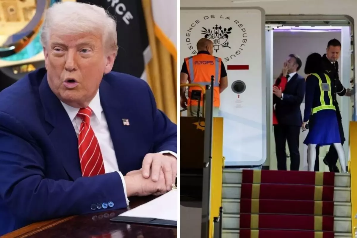 Trump\'tan karısından tokat yiyen Macron\'a ilginç evlilik tavsiyesi: Kapıyı kapalı tut