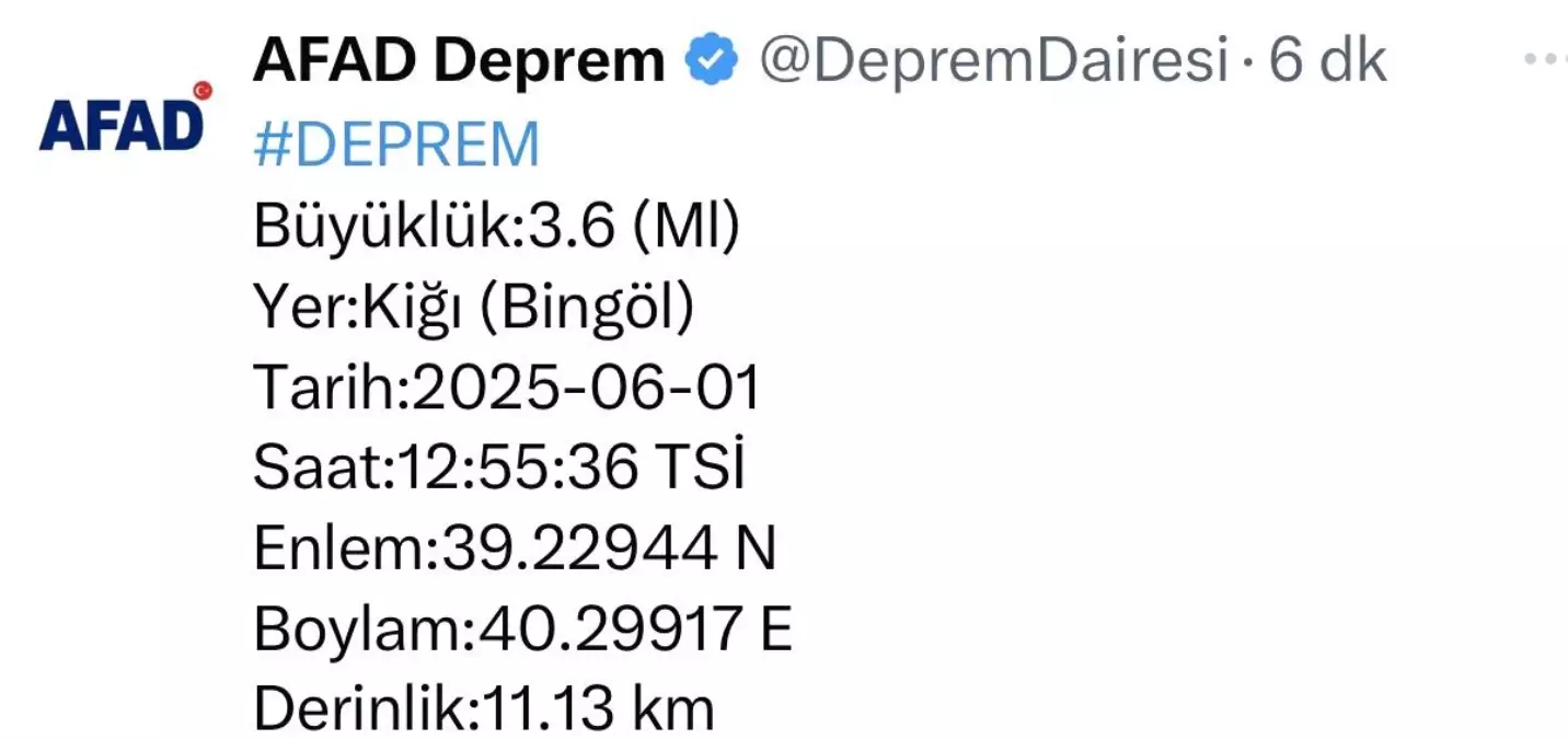 Bingöl\'de Peş Peşe Depremler