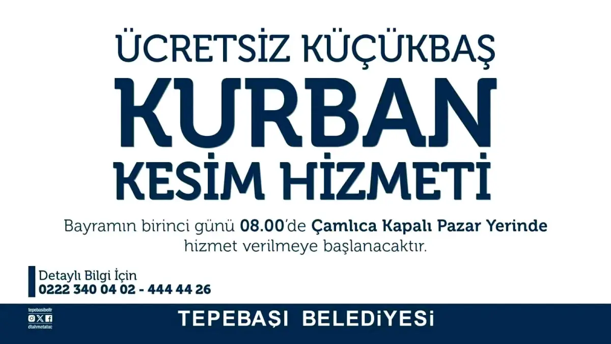 Tepebaşı Belediyesi Kurban Bayramı İçin Kesim Alanlarını Hazırladı