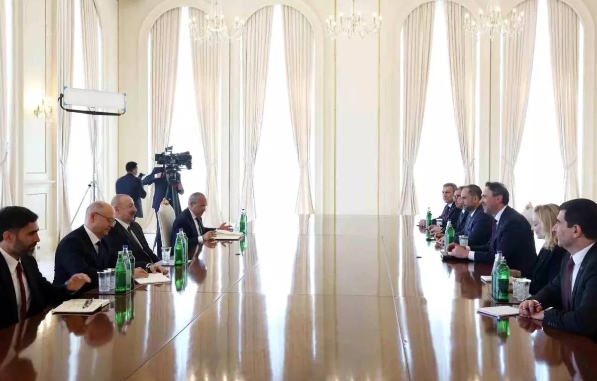 Bakan Bayraktar, Aliyev ile Görüştü