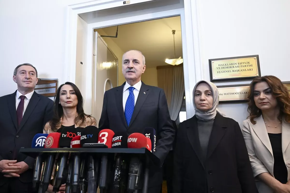 TBMM Başkanı Kurtulmuş, DEM Parti\'yi Ziyaret Etti