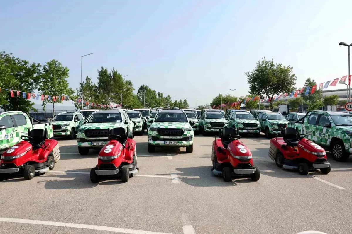 Bursa Büyükşehir Belediyesi\'nden Yeşil Alanlar İçin Yeni Araçlar