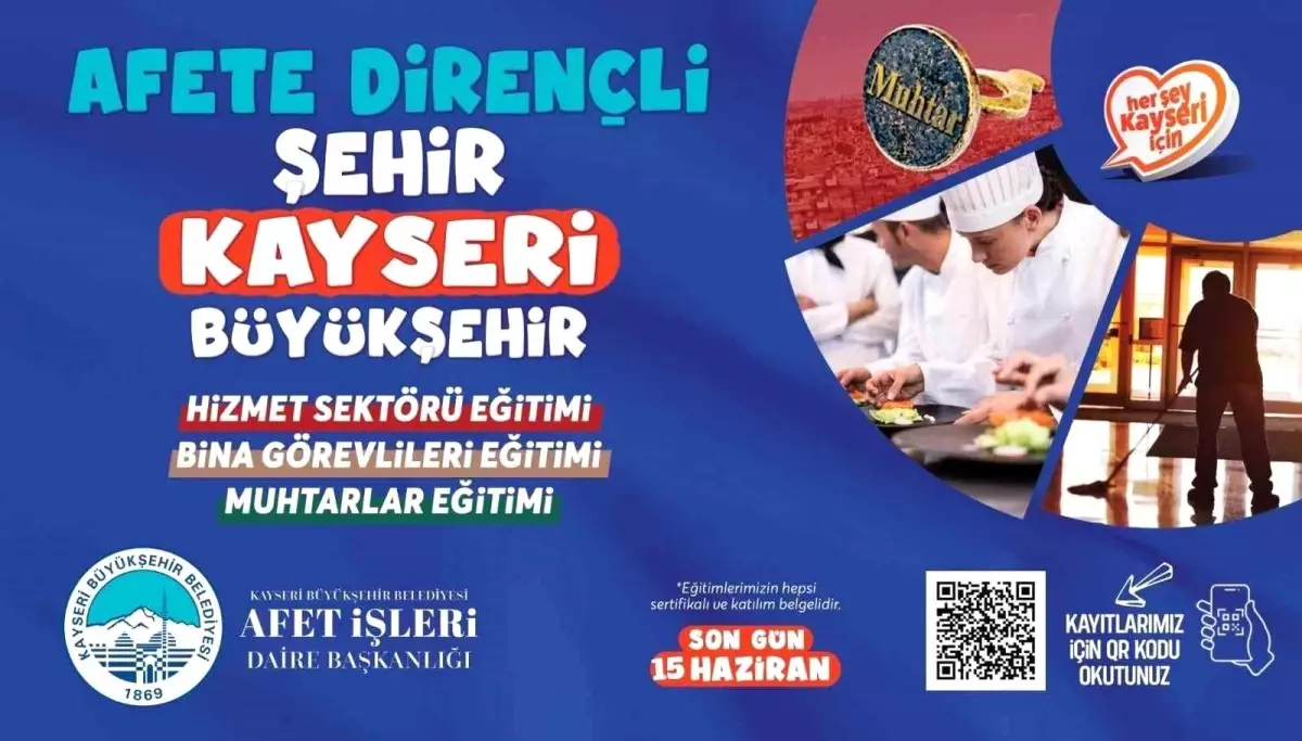 Kayseri Belediyesi, Afet Eğitimi Kayıt Süresini Uzattı