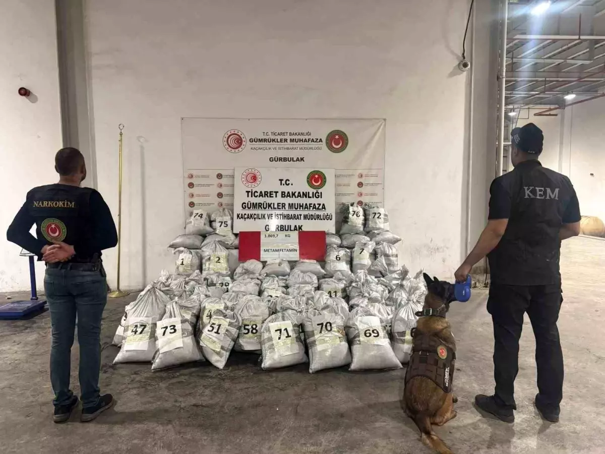 Gürbulak\'ta 1.87 Ton Metamfetamin Ele Geçirildi