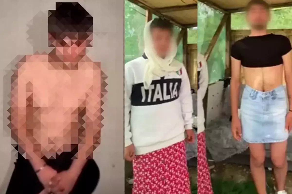 Etek giydirme olayı bambaşka boyuta evrildi! Yeni video daha vahim